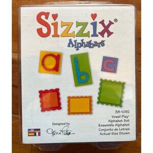 NEW Sizzix Alphabars Vowel Play Alphabet Set 38-1092